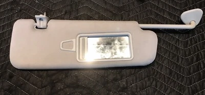 2011-2015 Hyundai Sonata Passenger Right RH Mirror Sun Visor Tan Cloth - Image 1 of 3