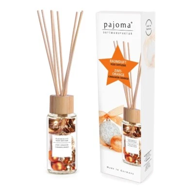 Pajoma winterlicher Raumduft Zimt Orange 100ml mit 10 Rattanstäbchen - Bild 1 von 3