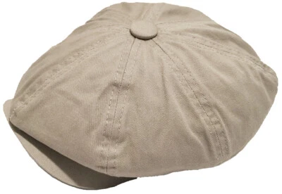 Broner 100% Cotton 8 Panel Apple Jack Gatsby Newsboy Cap 8/4 Hat Cabbie Driver - Image 1 of 4