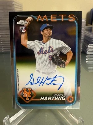 GRANT HARTWIG 2024 Topps Chrome Rookie Auto #RA-GH Auto RC - Image 1 of 2