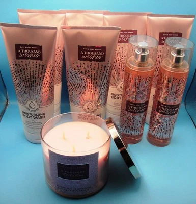 9 BAÑO Y TRABAJO CORPORAL Gran Lote MIL DESEOS Jabón Corporal x 6 + Niebla x 2 + Vela Foto 1 de 4
