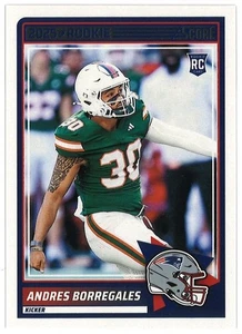 Novato de fútbol americano 2025 Score, #76 Andrés Borregales - New England Patriots - Imagen 1 de 2