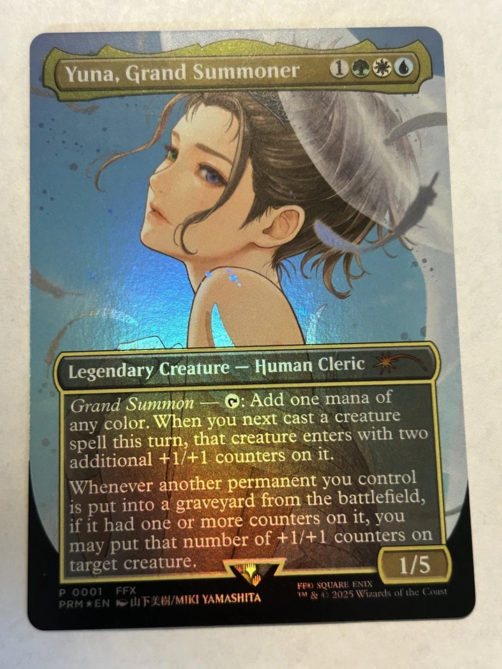 Yuna Grand Summoner Borderless Foil Promo. - Free Shipping - Image 1 of 1