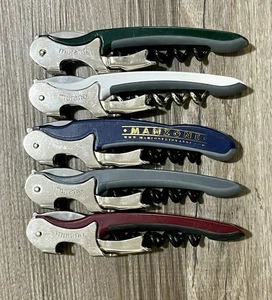 Lote De 5 SACACORCHOS MURANO ITALIA Llave Vino Camarero Multiherramienta Doble Bisagra - Imagen 1 de 5