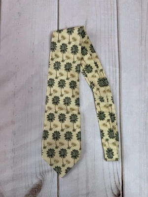Corbata TOMMY BAHAMA Para Hombres 100% Hecha a Mano Seda Nueva con Etiquetas Palmera Floral Foto 1 de 4