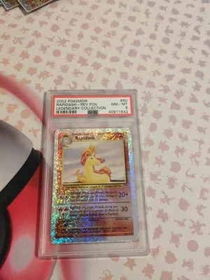 2002 POKEMON RAPIDASH-REV.FOIL LEGENDARY COLLECTION PSA #60 NM-MT 8 - Image 1 of 4