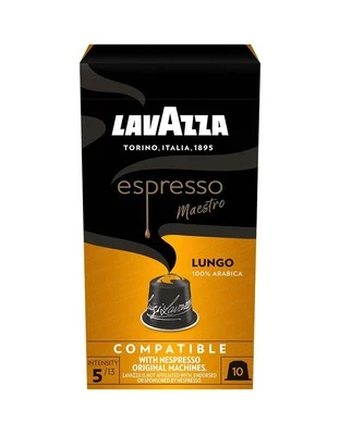 Espresso Lungo floraler und aromatischer Espresso 10 Kapseln Nespresso kompatibe - Bild 1 von 4