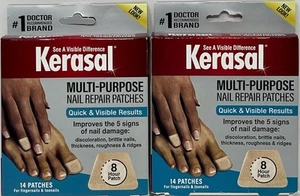 LOTE DE 2 parches de reparación de uñas multiusos Kerasal - 14ct NUEVO - Imagen 1 de 2