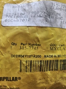 CATERPILLAR 315-7745 ABRAZADERA V BAN OEM NOS CAT 3157745 ENVÍO GRATUITO - Imagen 1 de 4