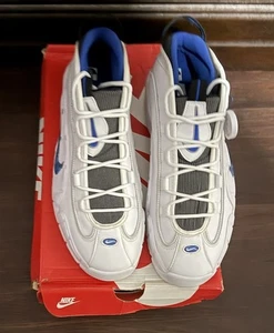 Mens Nike Penny Hardaway Air Max Shoes White/Blue, Size 13 - Imagen 1 de 6