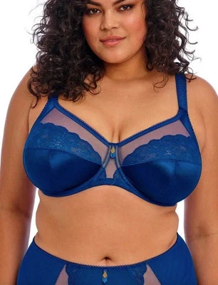 NWOT ELOMI LAPIS ROYAL BLUE SIZE 40J CATE ALLURE UNDERWIRE BRA EL 302405 LAS - Image 1 of 4