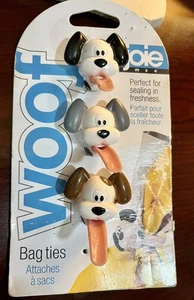 Joie Woof Borsa Cord Ties Chip Clip Set 3 Cani Cuccioli Tema Nuovo - Foto 1 di 2