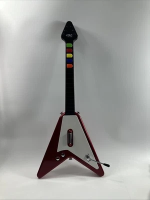 PS2 TAC FLYING V GUITAR HERO TP-PSII669A Red No Dongle  - Image 1 of 4