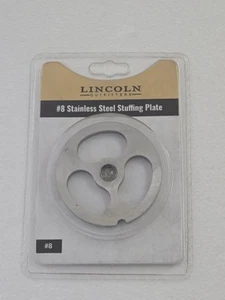LINCOLN #8 EDELSTAHL MAHLWERK STOPFPLATTE (NEU) - Bild 1 von 1