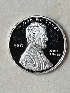 1/10 Silver Shield Penny - Picture 1 of 2