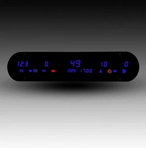 INTELLITRONIX Digital 5 gauge LED panel in BLUE LEDs DP10001B - Picture 1 of 10
