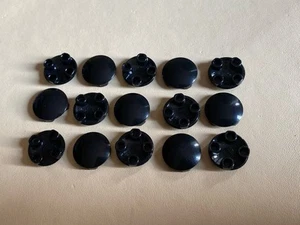 Lego 15x schwarze 2x2 abgerundete Basis Boot Noppen - 2654. Kostenloser UK P&P - Bild 1 von 1
