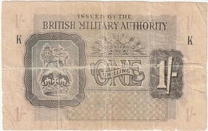 Great Britain Military Currency 1 Shilling 1943 Very Good Condition #M-2 - Picture 1 of 2