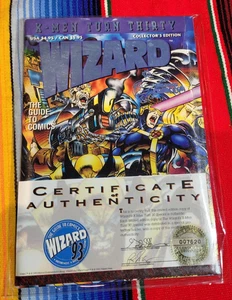 Bolso y certificado de autenticidad Wizard X-Men Turn Thirty San Diego Comic Con variante 1993 #007620 - Imagen 1 de 6