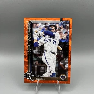 2025 Topps Series 2 #470 Kyle Isbel Orange Diamante Foil /25 Kansas City Royals - Picture 1 of 2