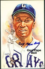 AUTOGRAPH MLB COOL PAPA BELL SIGNED PEREZ STEELE COA