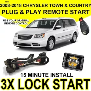 PLUG & PLAY ADD ON REMOTE START FOR 2008 - 2018 CHRYSLER TOWN & COUNTRY VAN - Picture 1 of 8