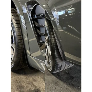 AP Design Gloss Carbon Front & Rear Mud Flaps/Arch Guards For BMW X5 X5M G05/G18 - Picture 1 of 4