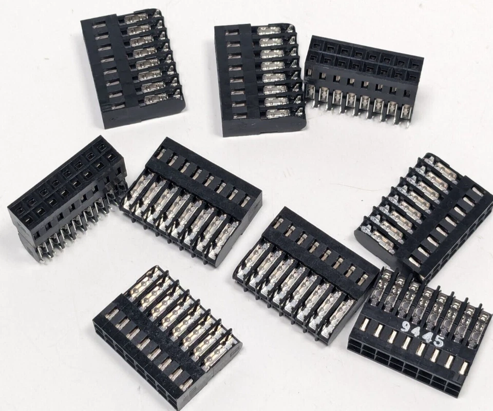 Lot of 9 NEW AMP 1-102448-6 / 16 POSITION Wire to Board - 2 Row IDC Connectors - Image 1 of 1