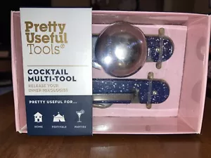 Valentine Gift PRETTY USEFUL TOOLS Cocktail 6-in-1 Multi-Tool Mixology Stainless - Picture 1 of 11