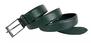 Gucci New Auth Men 105 cm 42 in Green GG Embossed Leather Silver Buckle Belt Bag - Picture 1 of 15