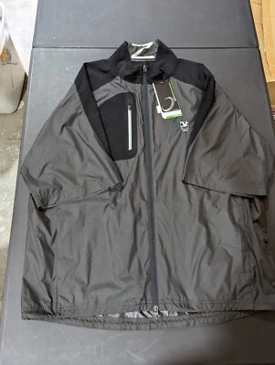 NWT MEN'S ZERO RESTRICTION BOLT 1/2 SLEEVE JACKET, SIZE: XL, COLOR: BLACK (M1) - Image 1 of 2