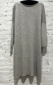 NWT Eskandar 0/S Stone Speckled Linen Silk Long Sweater Dress - Imagen 1 de 5