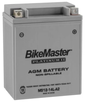 Batería BikeMaster AGM 12V Platinum para Suzuki GS700E/ES 1985 gris HTX14AHL-FA Foto 1 de 3