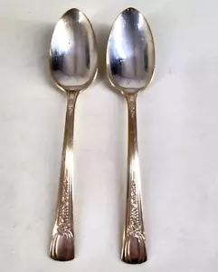 2 cucchiaini da servizio posate in argento alla moda - Foto 1 di 3