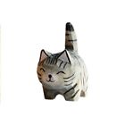 Orange Cat Cat Figurines Animal Wood Carving Kitten Cute   Home Decor