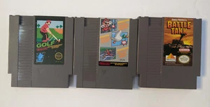 NINTENDO NES SPIELE KONVOLUT Super Mario Bros Duck Hunt Golf Battletank Battle Tank - Bild 1 von 2