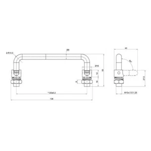 Heavy Duty Boat Handrail / Grab Rail Handle 5.4\'\' - Marine/Yacht/RV Stainless - Bild 1 von 5