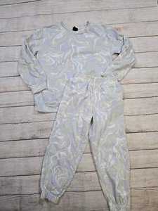 Sudadera de gran tamaño para niños clase artística azul mármol talla pequeña 6-6x niñas - Imagen 1 de 9