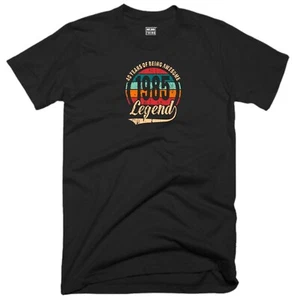 40th Birthday Legend T Shirt 40 Years Awesome Vintage 1985 Funny Joke Gift Top - Picture 1 of 11