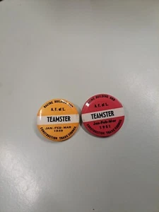 Vintage 1949 & 1951 Teamster Pins Racing Building Construction Trade Council - Picture 1 of 6