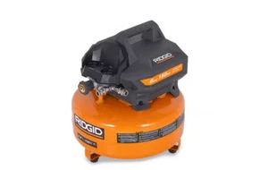RIDGlD 6-Gallon Portable Electric Pancake Air Compressor 150 Maximum PSI - Picture 1 of 8
