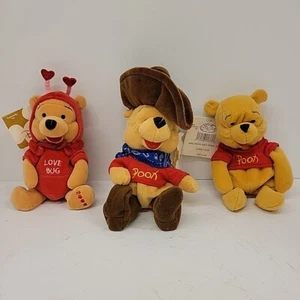 Disney Sammlerstück 3 Vintage 2000 Cowboy, Lovebug, Pooh Plüschtiere mit Etikett - Bild 1 von 5