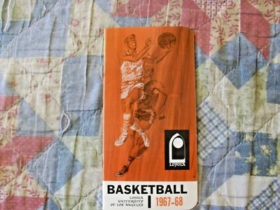 1967-68 LOYOLA BASKETBALL MEDIA GUIDE Yearbook RICK ADELMAN 1968 Program AD - Image 1 of 4
