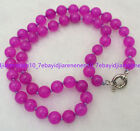 Natural 8Mm Pink Sugilite Gemstone Round Beads Jewelry Necklace 18 In Aaa