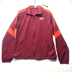 NWT Nike Storm Fit Jacket Sz Med Virginia Tech Maroon Orange LS Full Zip Mesh - Picture 1 of 15