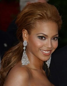 Tik Tok Long Beyonce Red Carpet AAAAA Cut Party Earrings in 925 Sterling Silver - Picture 1 of 1
