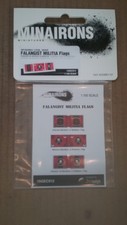 15mm ( 1/100 ) scale Minairons  Spanish Civil War Anarchist Militiae  Flags