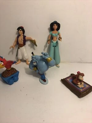 Figuras de Aladino y Jazmín de Disney y juguetes para adornos de pasteles de Gennie Foto 1 de 4