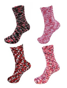4 pairs of Knobby Fuzzy Fleecy Socks assortment 85 - Picture 1 of 1