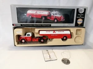 Corgi Classics 51002 Mack LJ Semi Skirted Tanker "flying A" Gasoline. 1:50 Scale - Picture 1 of 10